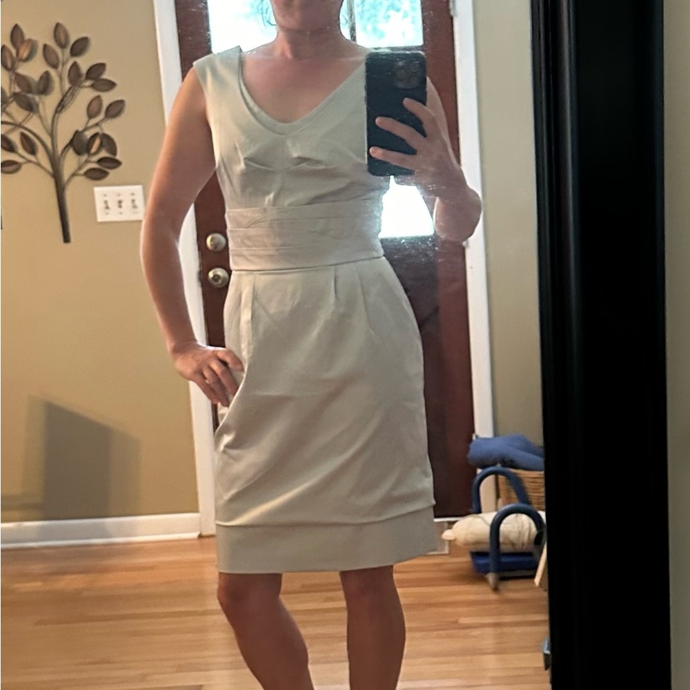 Antonio Melani Dress with Pockets and Gold Exposed Zipper